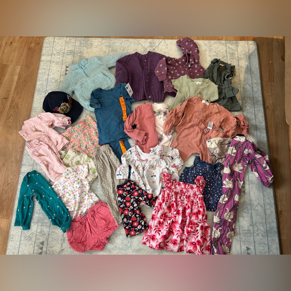Huge 12-24 month toddler girl clothing lot